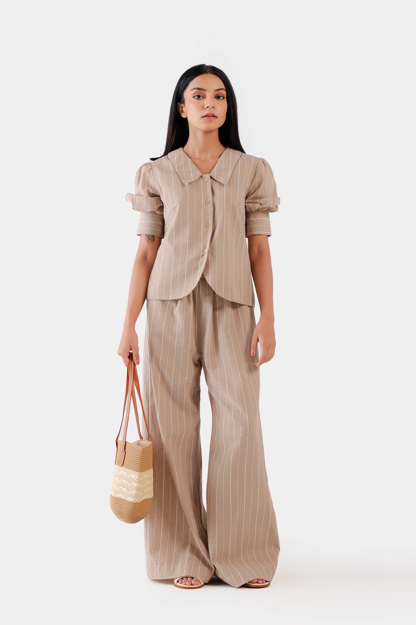 Yarn Dyed Striped Trousers - Cougar Clothing