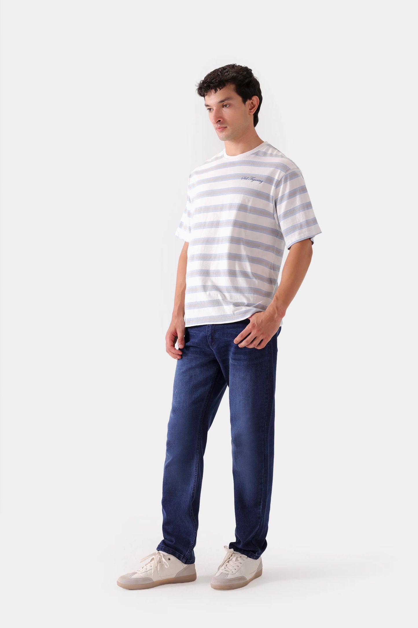 Focus & Chaos Striped Tee - Cougar Clothing