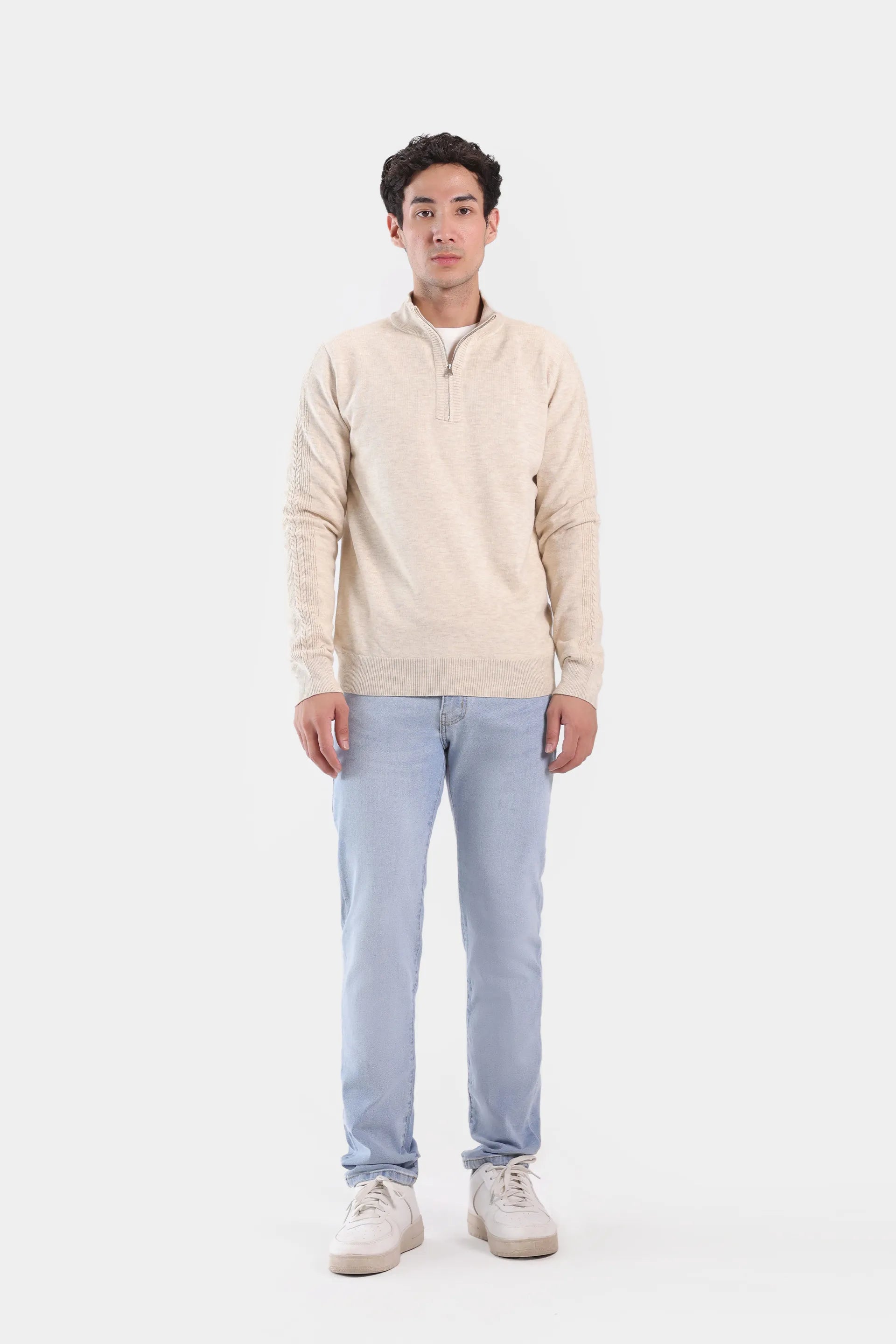 Quarter Zip Sweater - Cougar Clothing