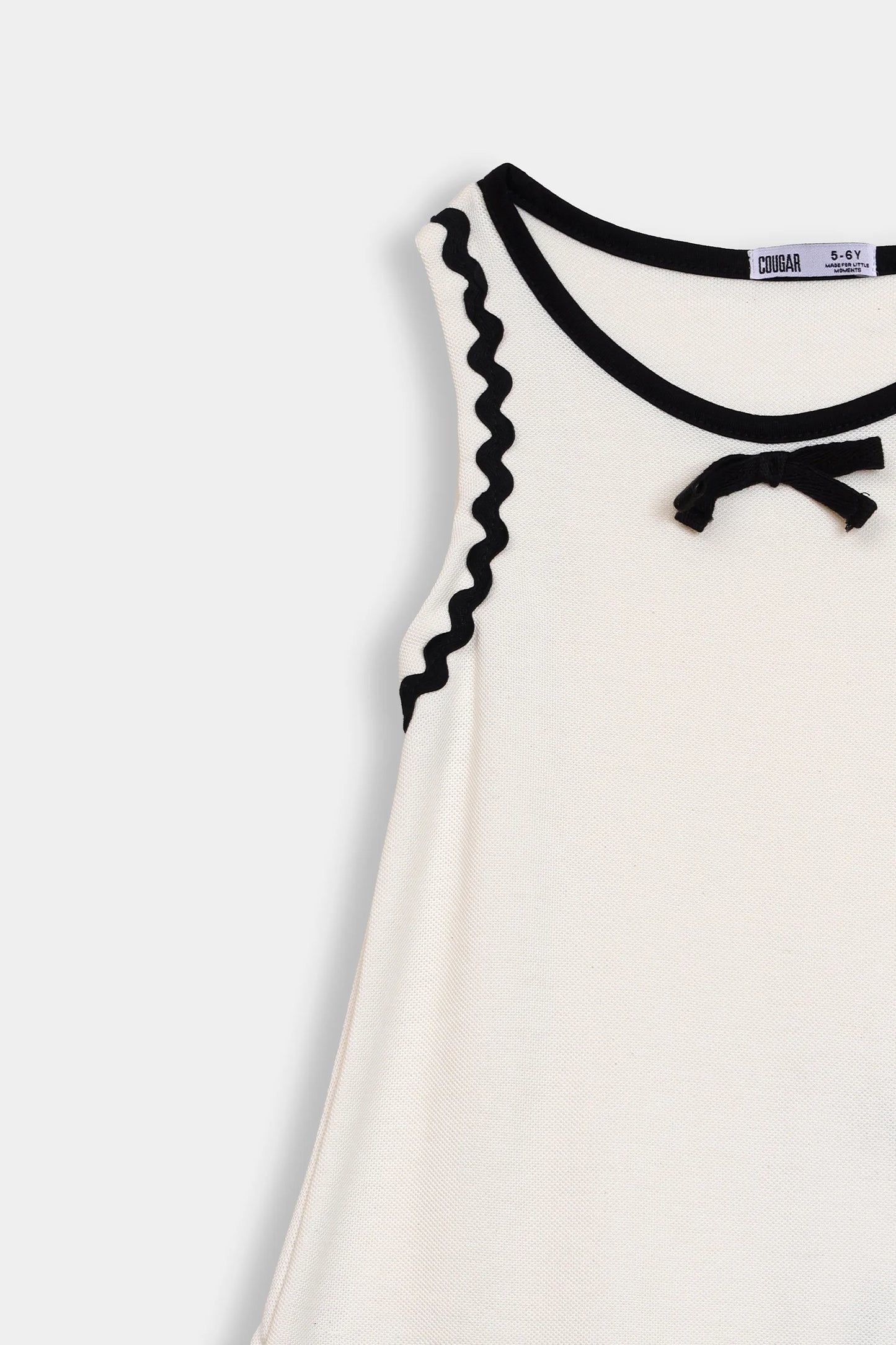 Ric-Rac Trimmed Dress - Cougar Clothing