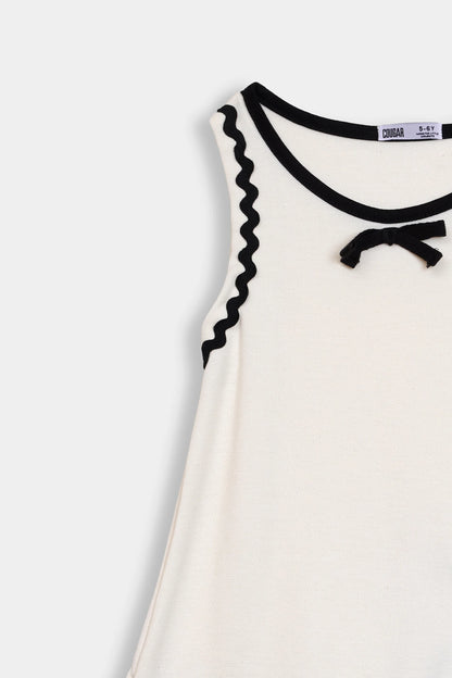 Ric-Rac Trimmed Dress - Cougar Clothing