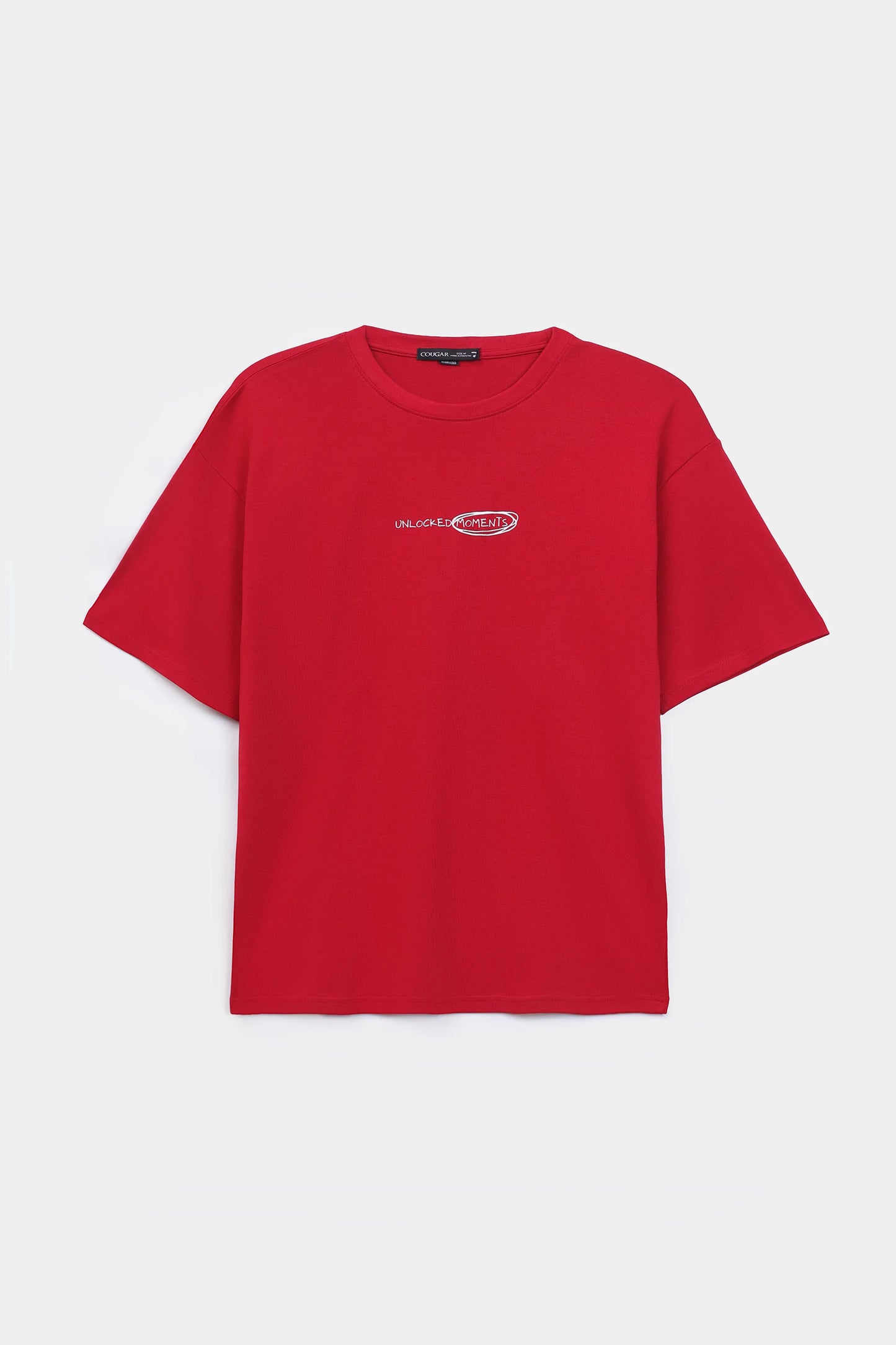 Oversized Slogan Printed T-Shirt - Cougar Clothing