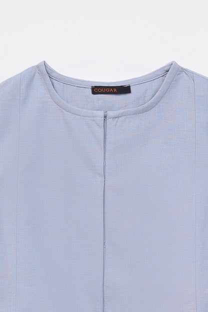 Flap Pleat-Detail Top - Cougar Clothing