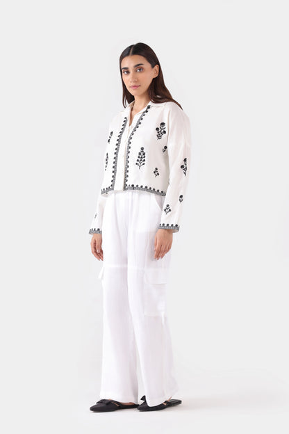 Embroidered Cropped Shirt - Cougar Clothing