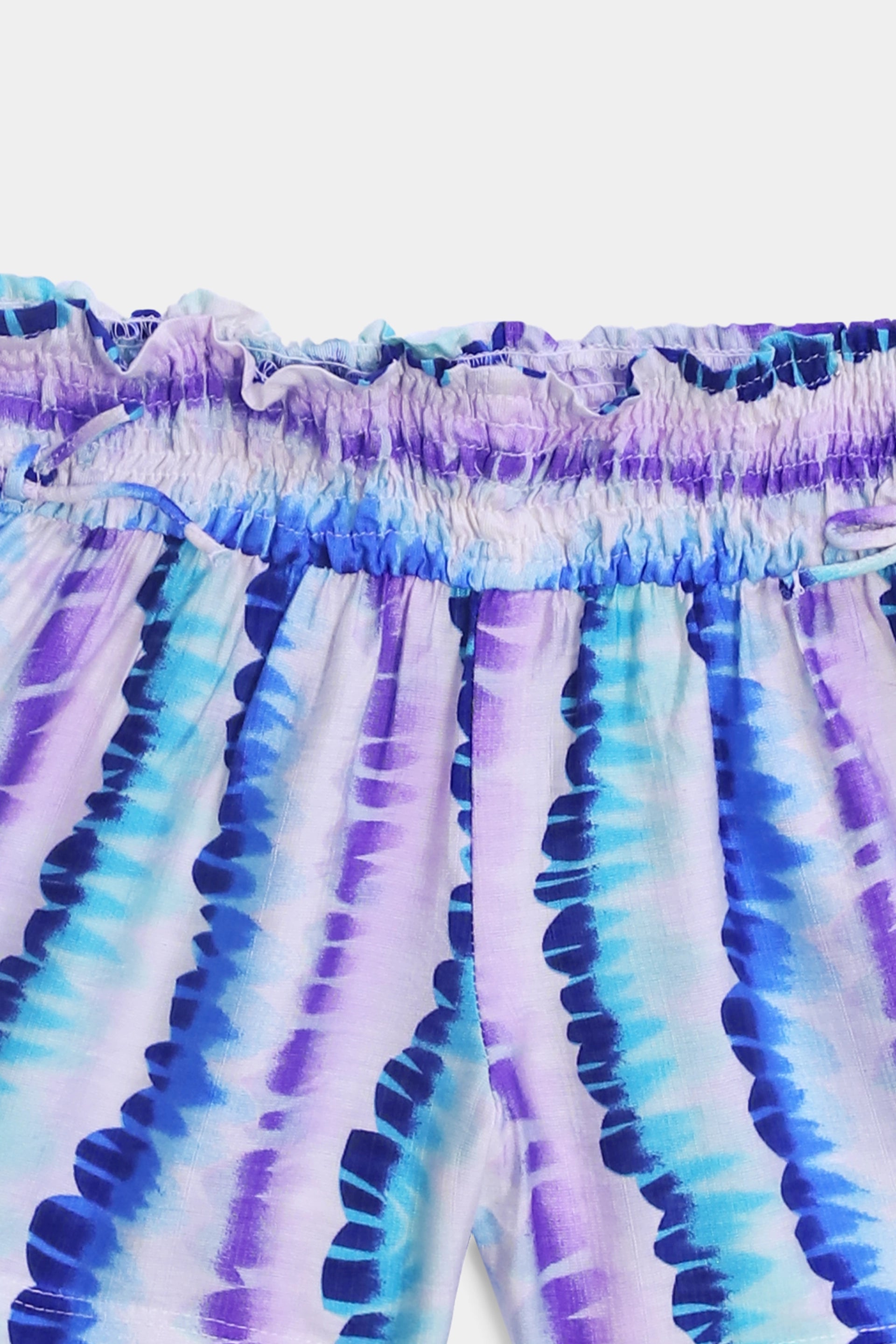 Smocked Waist Printed Shorts - Cougar Clothing