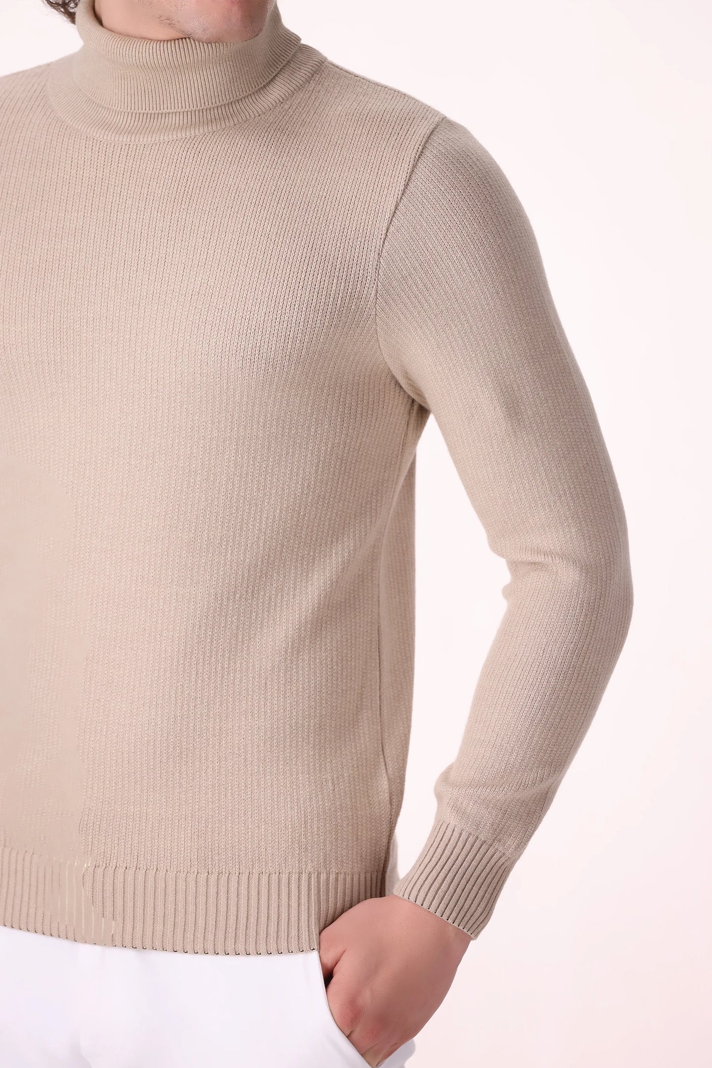 Extra Fine Roll Neck Sweater - Cougar Clothing