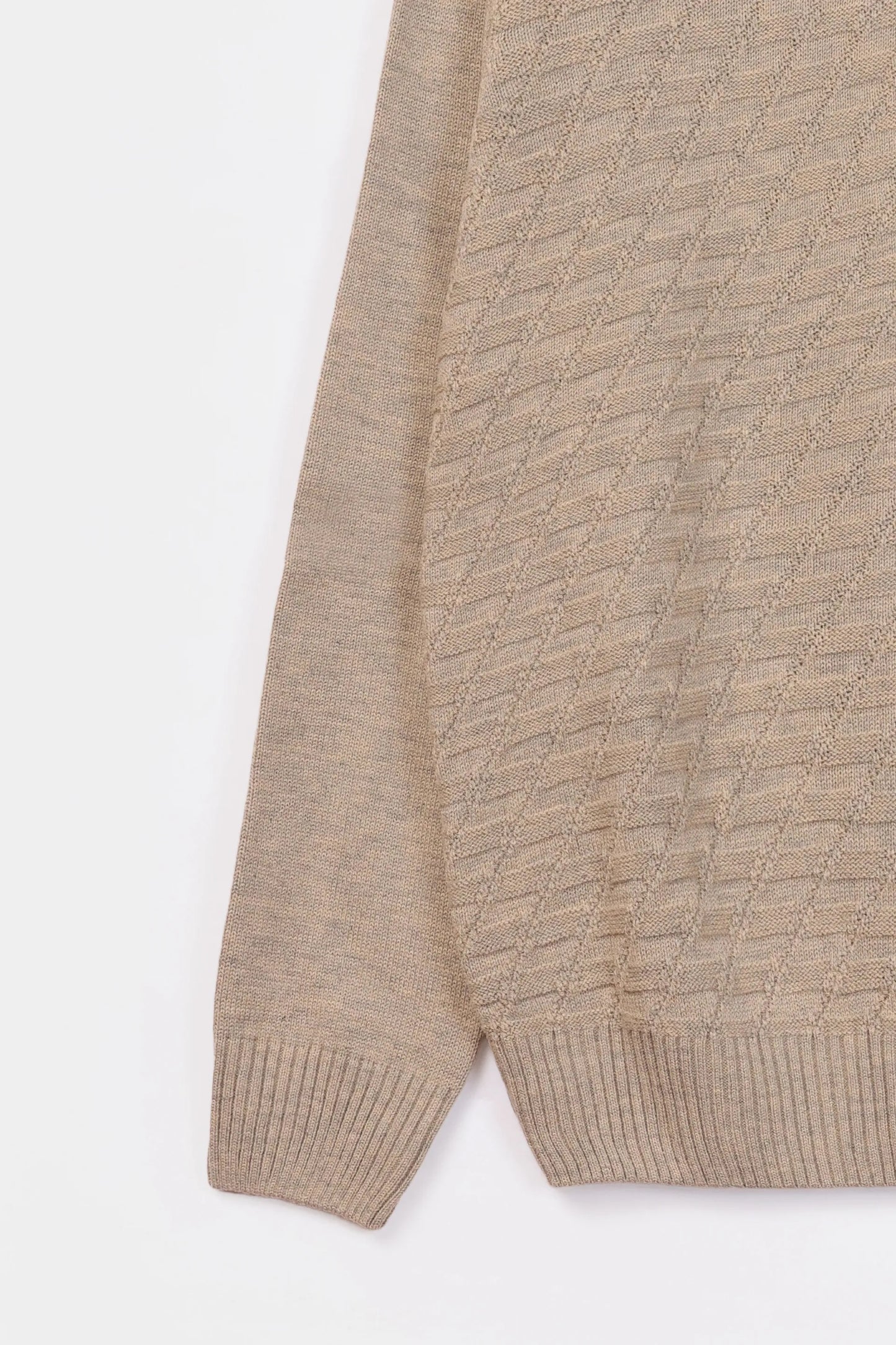 Textured Quarter Zip Sweater - Cougar Clothing