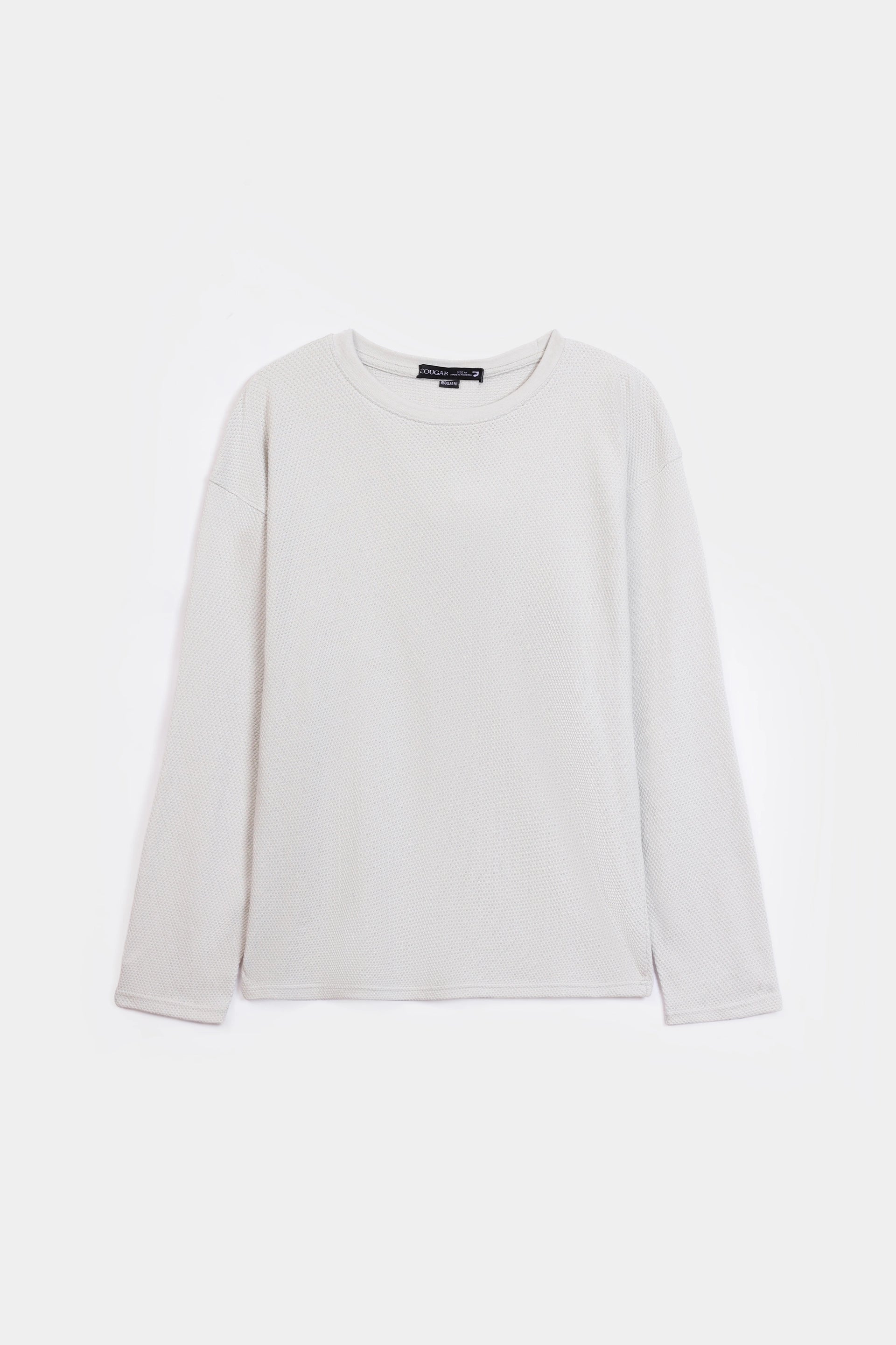 Waffle Knit Henley T-Shirt - Cougar Clothing