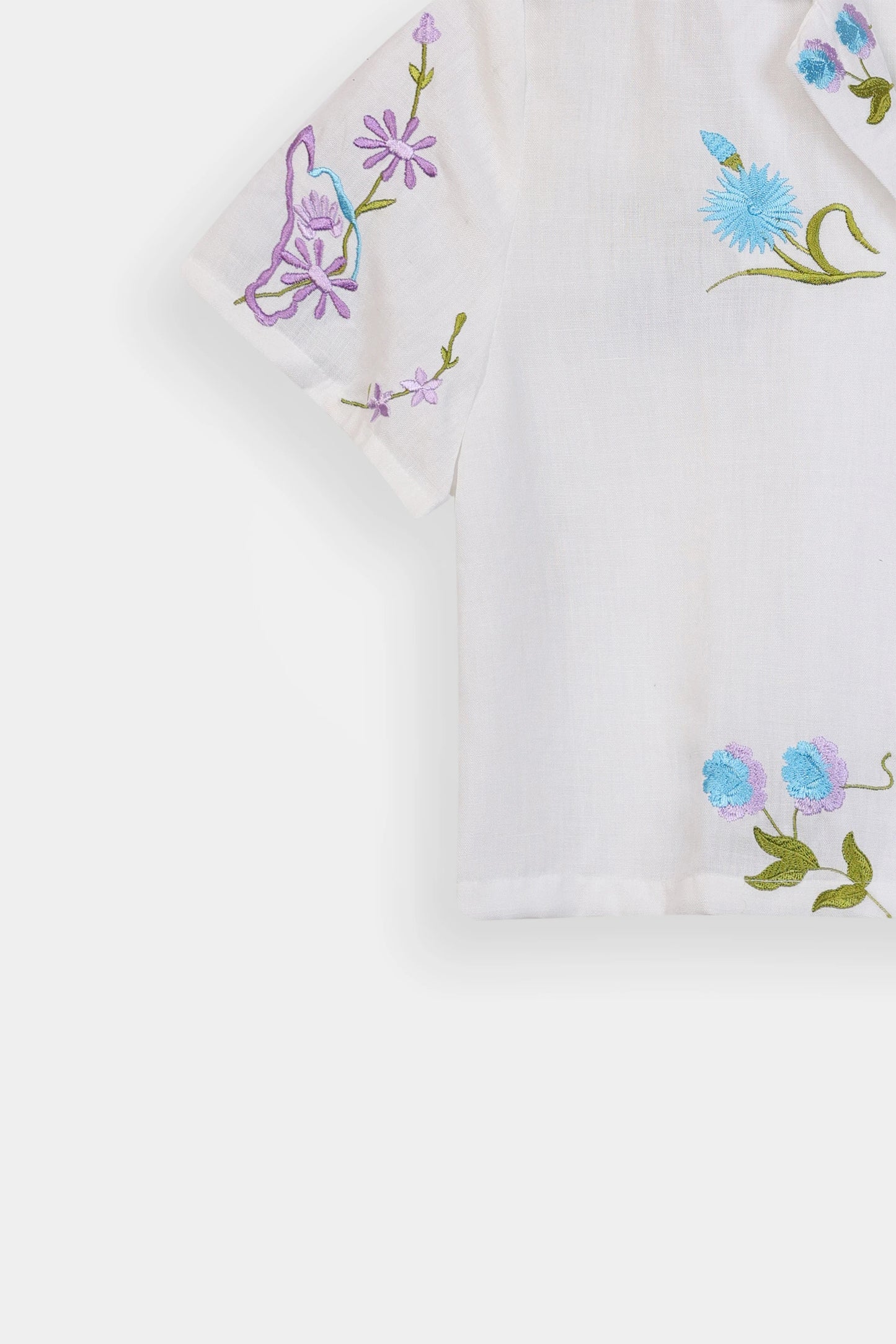 Floral Embroidered Shirt - Cougar Clothing