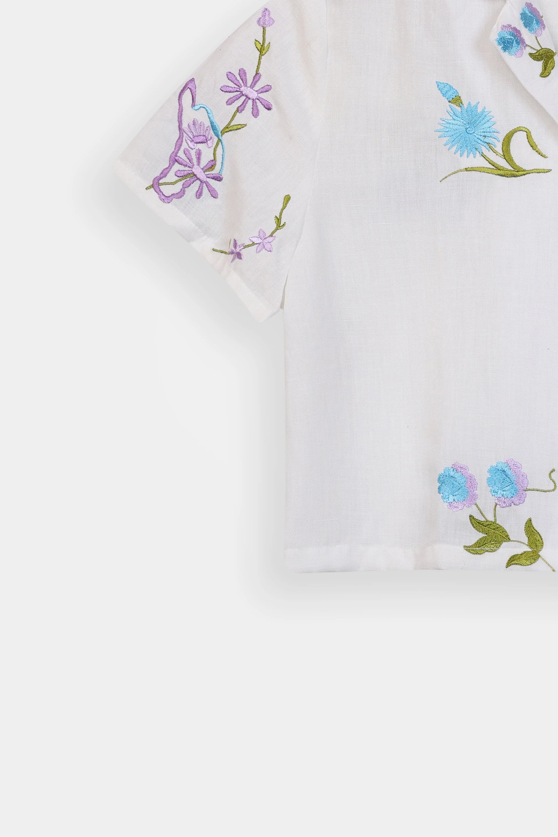 Floral Embroidered Shirt - Cougar Clothing