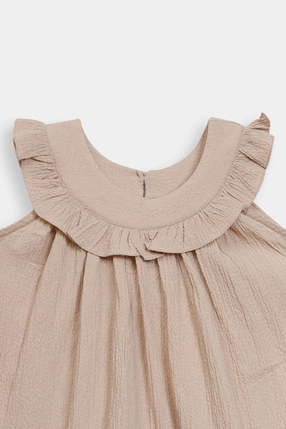 Crushed Cotton Viscose Top - Cougar Clothing