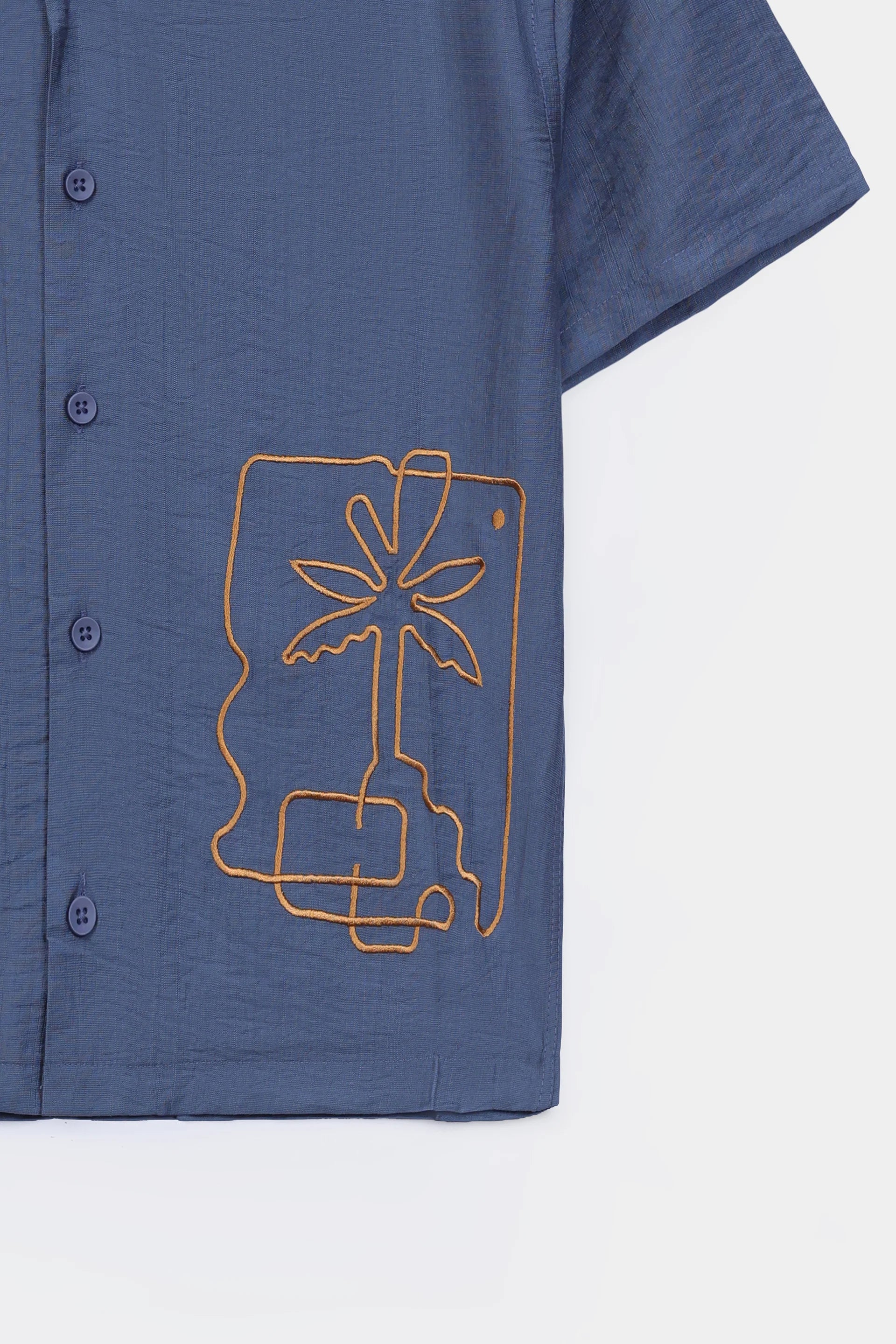 Embroidered Irish Cotton Shirt - Cougar Clothing