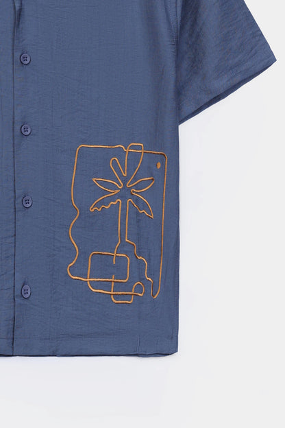 Embroidered Irish Cotton Shirt - Cougar Clothing