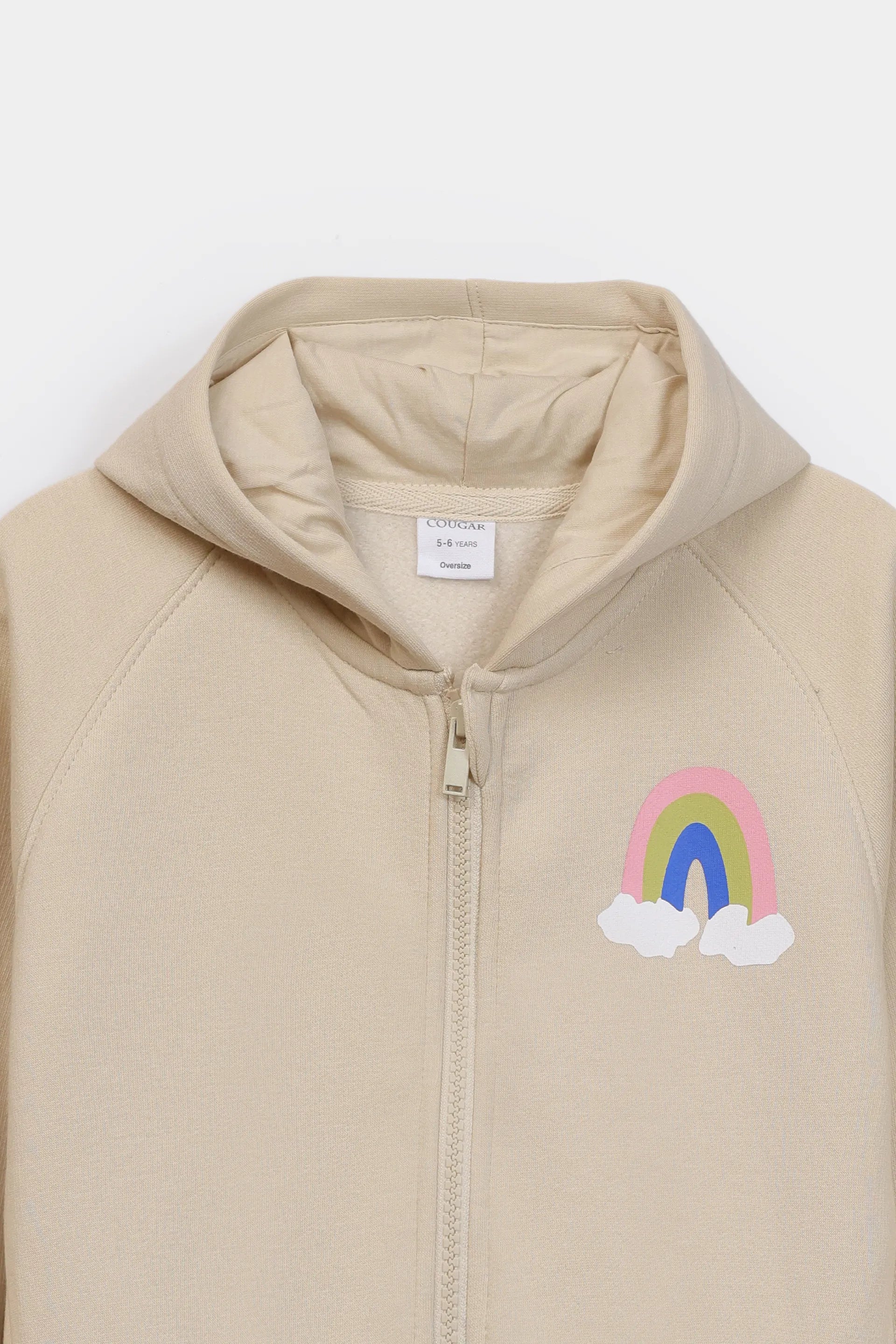 Rainbow Fleece Zip-Up Hoodie - Cougar Clothing