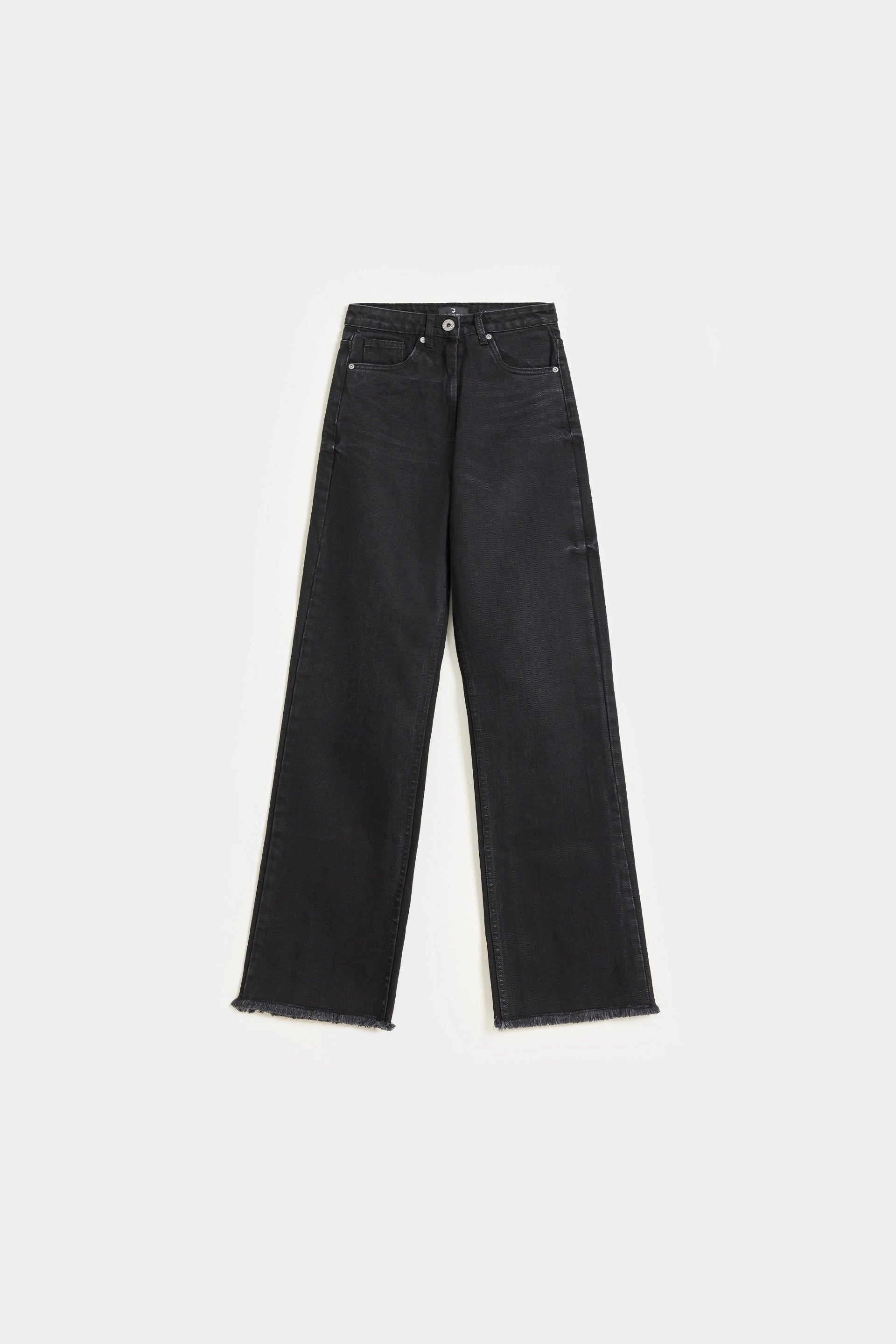 Frayed Hem Straight Fit Jeans - Cougar Clothing
