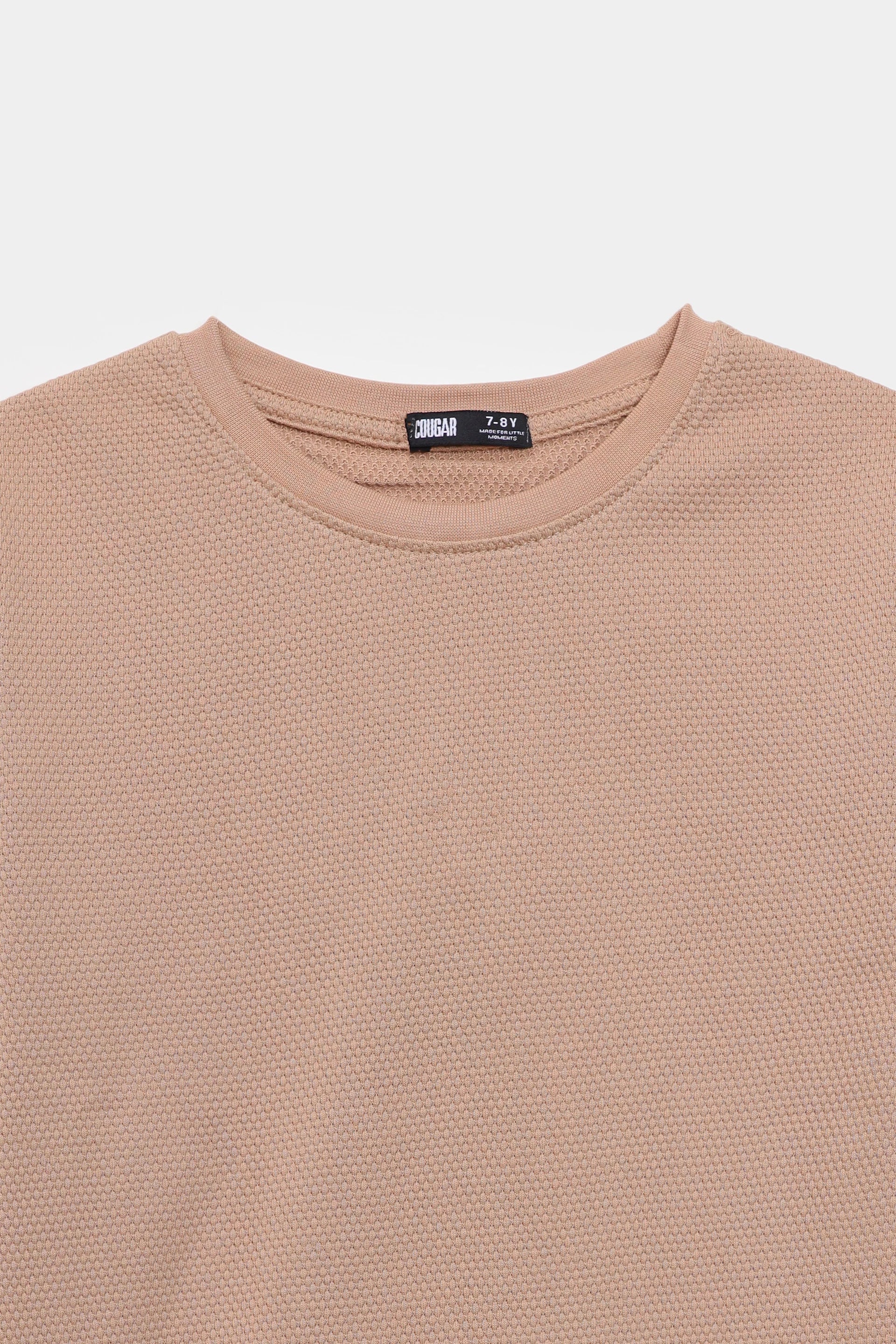 Popcorn Knit T-Shirt - Cougar Clothing