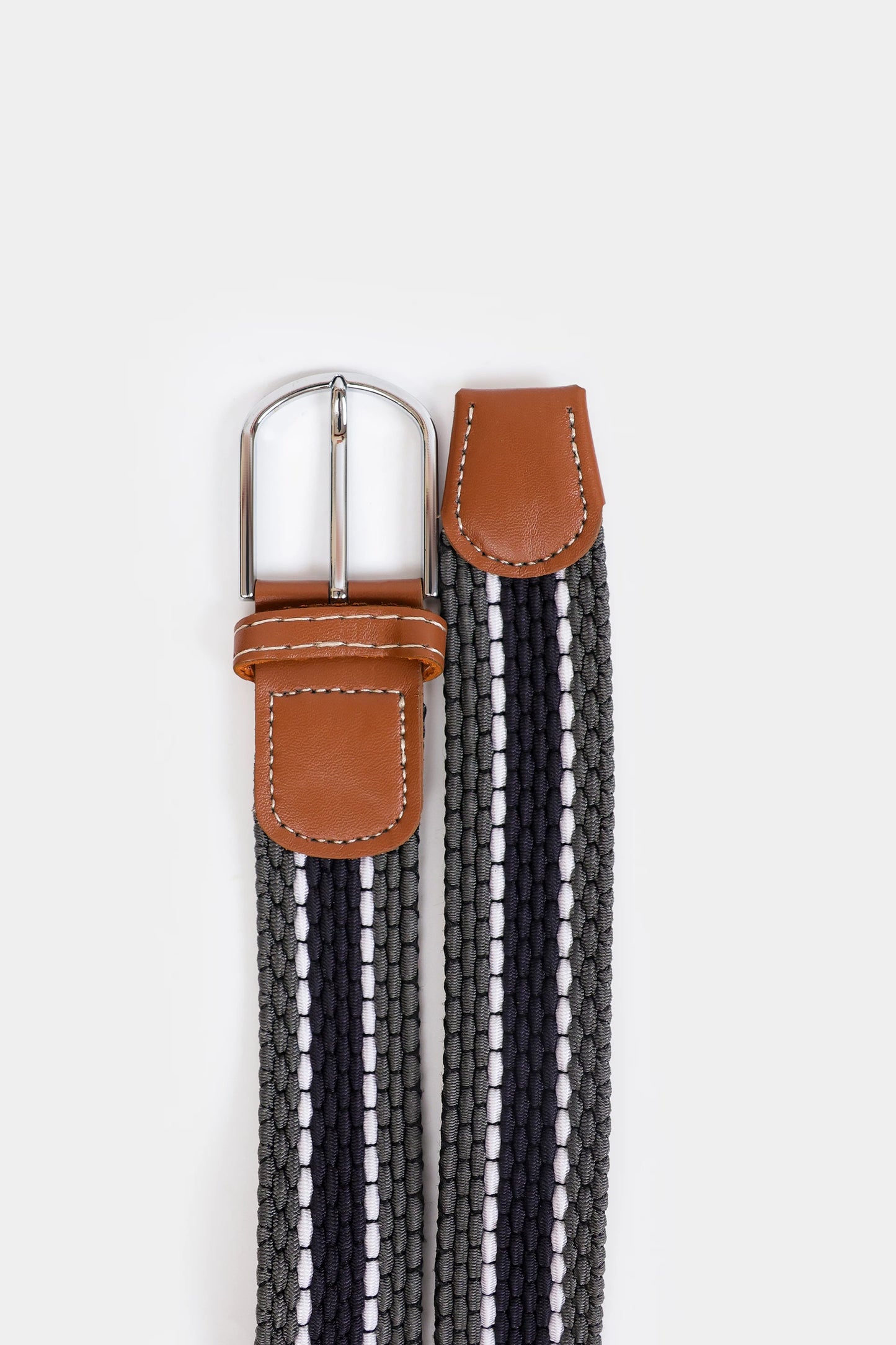 Striped Textured Belt - Cougar Clothing