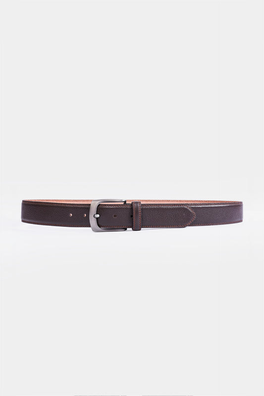Side Stitched Leather Belt - Cougar Clothing