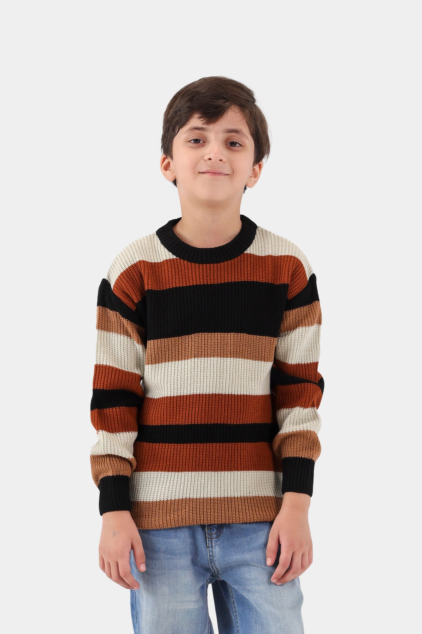 Contrast Striped Sweater - Cougar Clothing