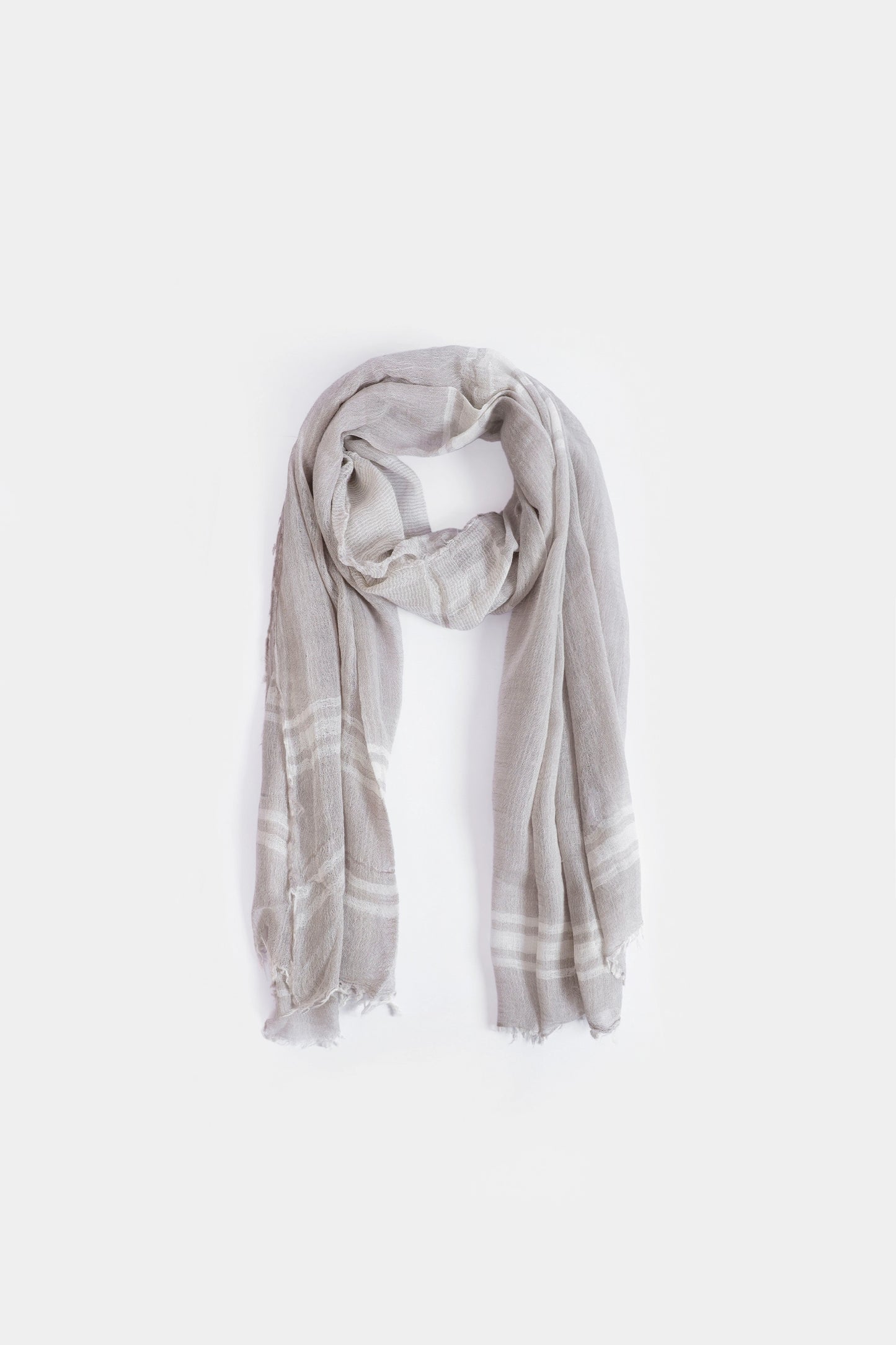 Contrast Stripe Border Scarf - Cougar Clothing