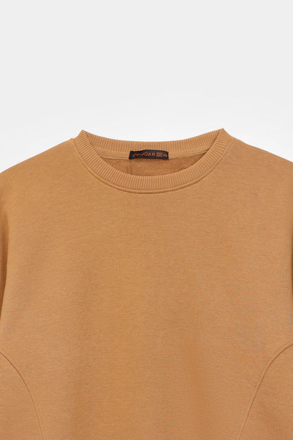 Basic Paneled Sweatshirt - Cougar Clothing
