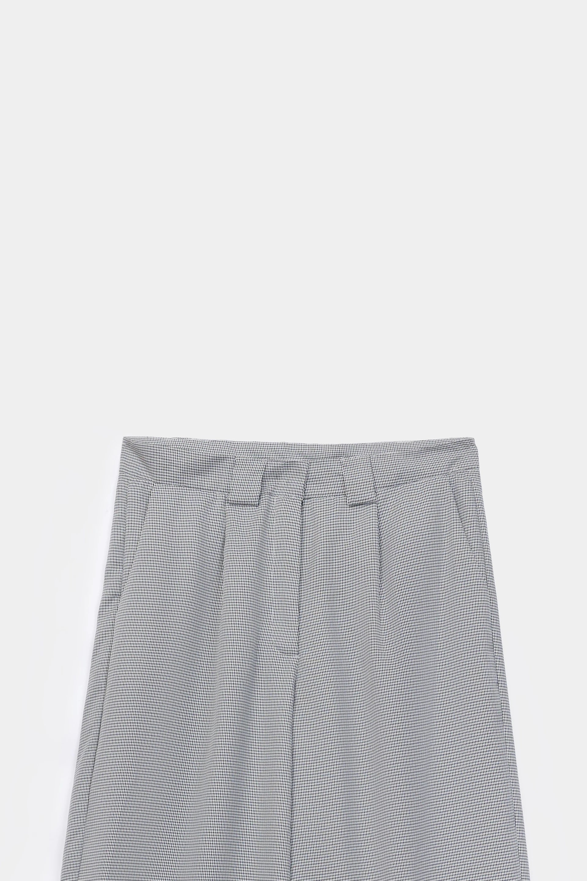 Wool-Mix Houndstooth Trousers - Cougar Clothing