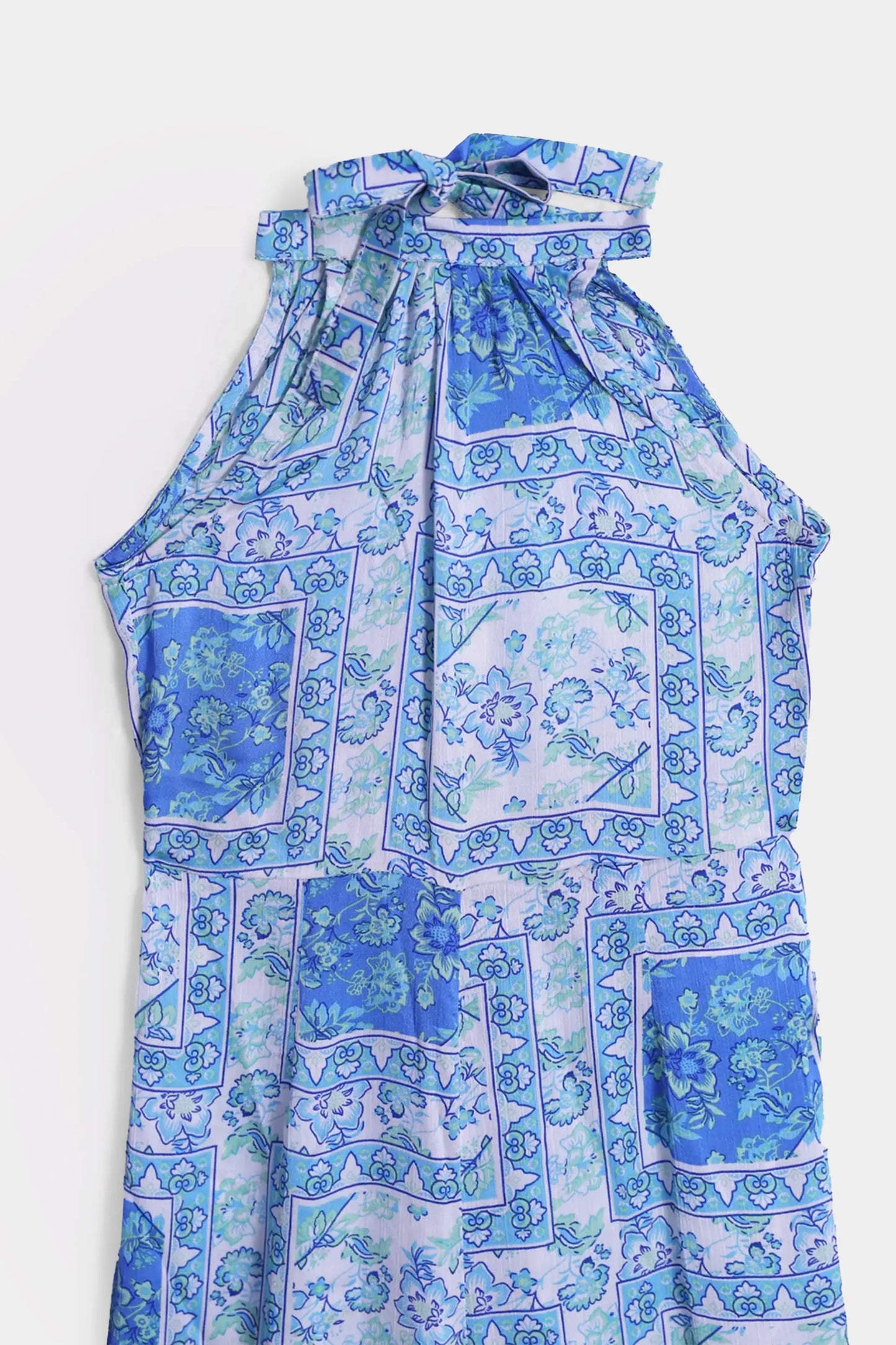 Halter Neck Printed Jumpsuit - Cougar Clothing