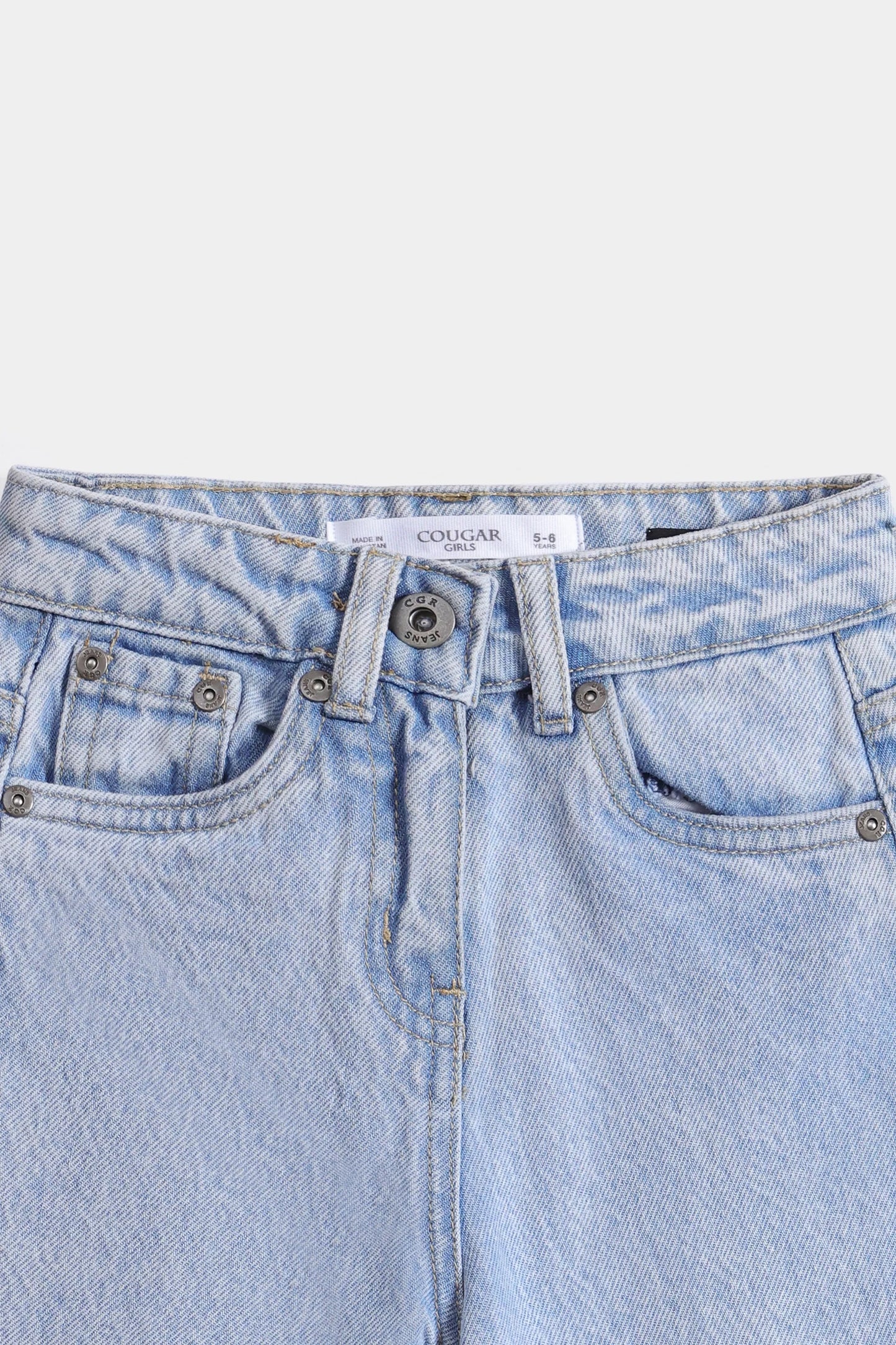 Paneled Straight Fit Jeans - Cougar Clothing