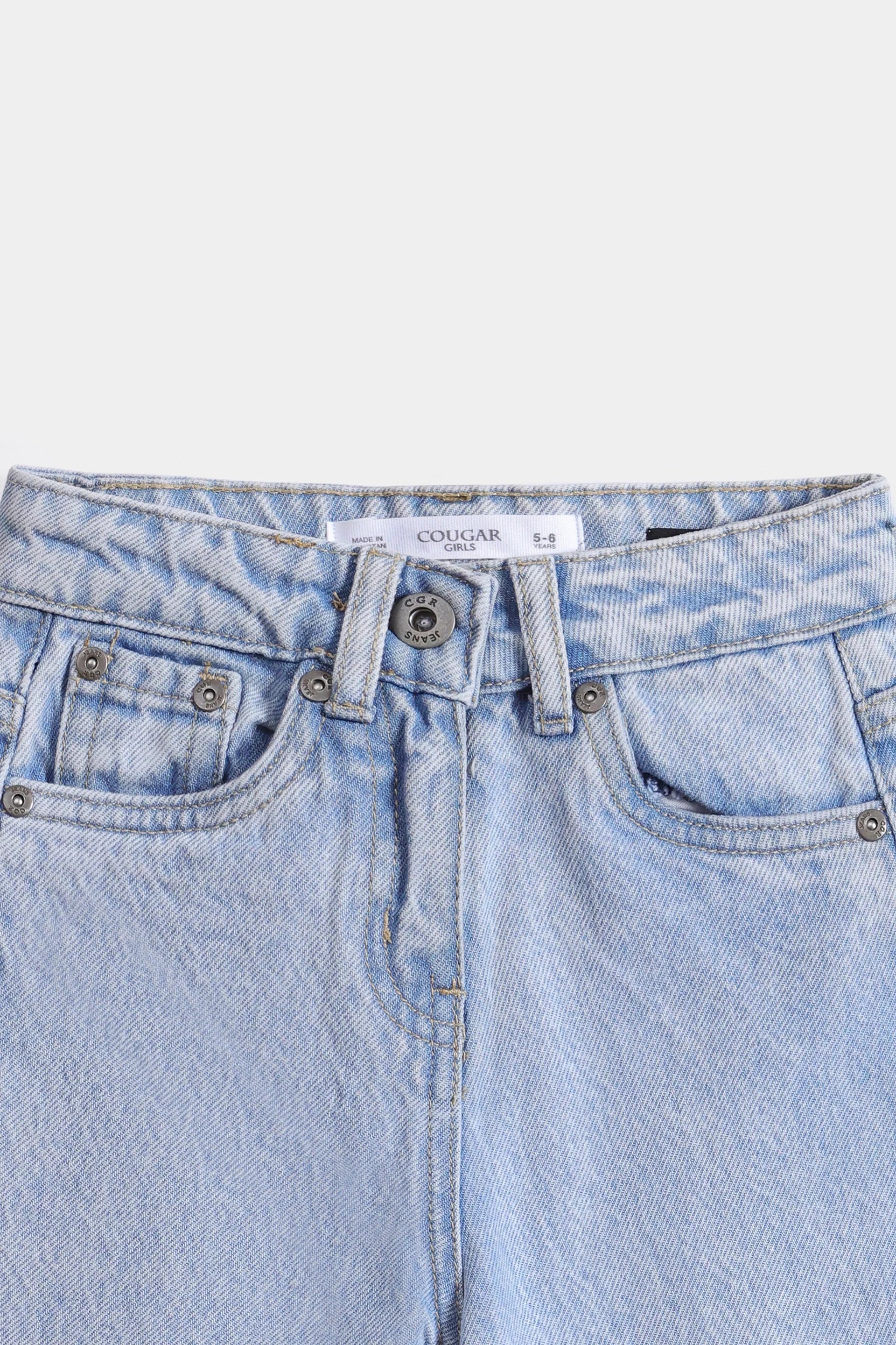Paneled Straight Fit Jeans - Cougar Clothing