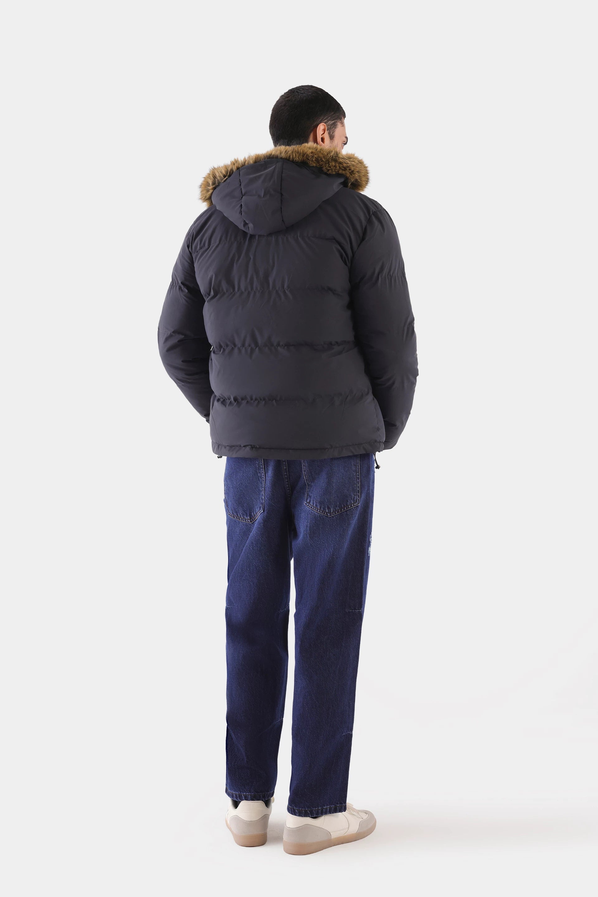 Faux Fur Quilted Puffer Jacket - Cougar Clothing