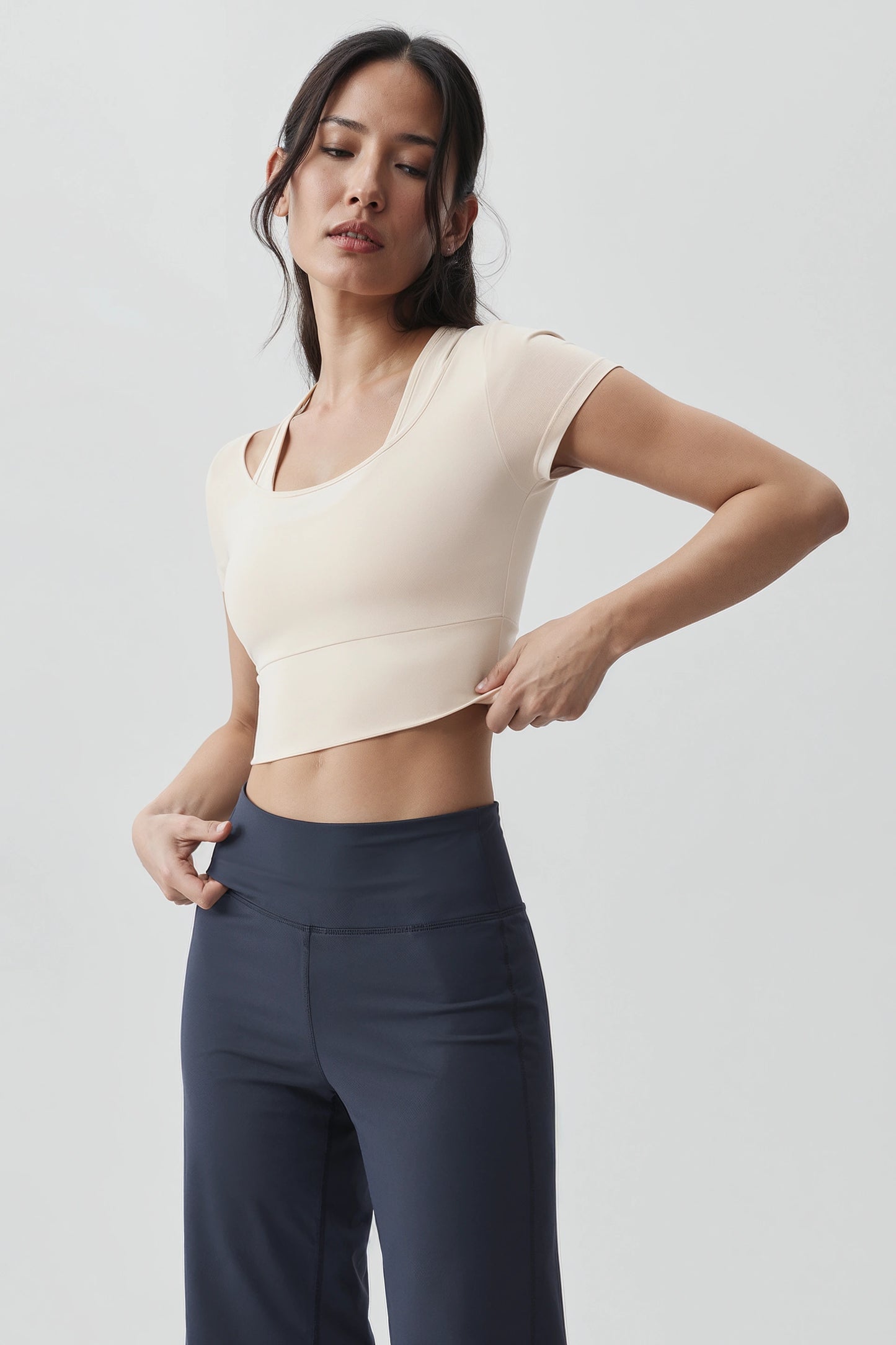 Activewear Cut-Out Crop Top
