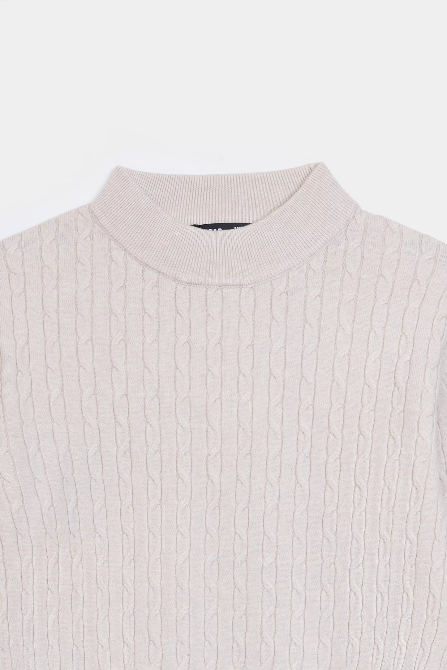 Crew Neck Wool-Blend Sweater - Cougar Clothing