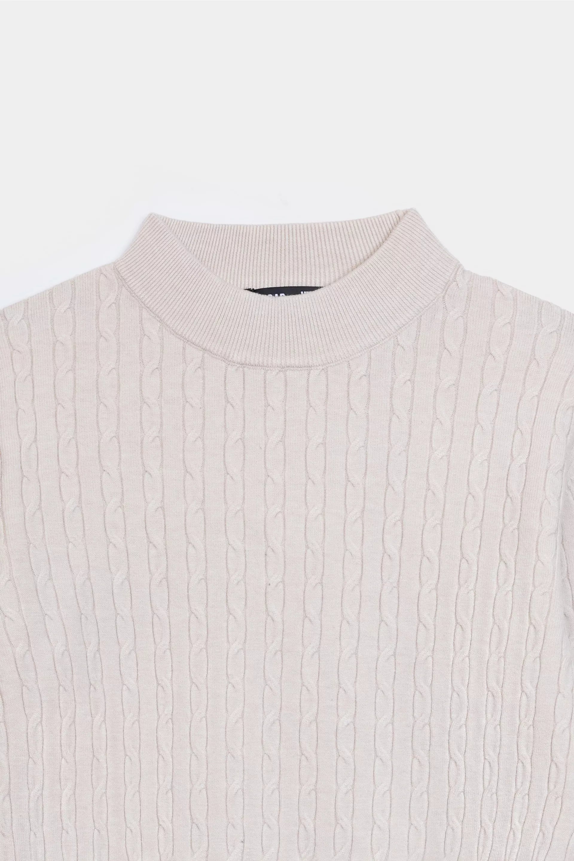 Crew Neck Wool-Blend Sweater - Cougar Clothing