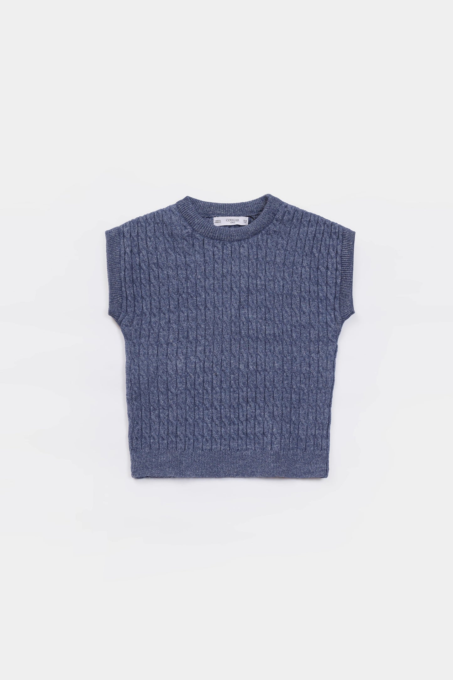 Cable Knit Sweater Vest - Cougar Clothing