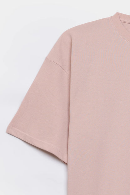 Pique Knit Oversized T-Shirt - Cougar Clothing