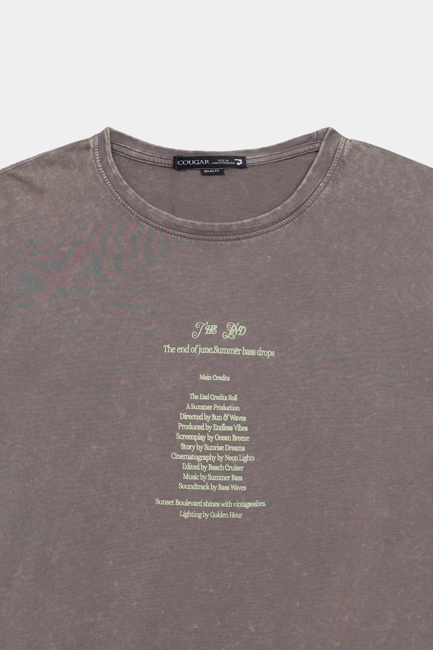 Relaxed Garment-Dyed T-Shirt - Cougar Clothing