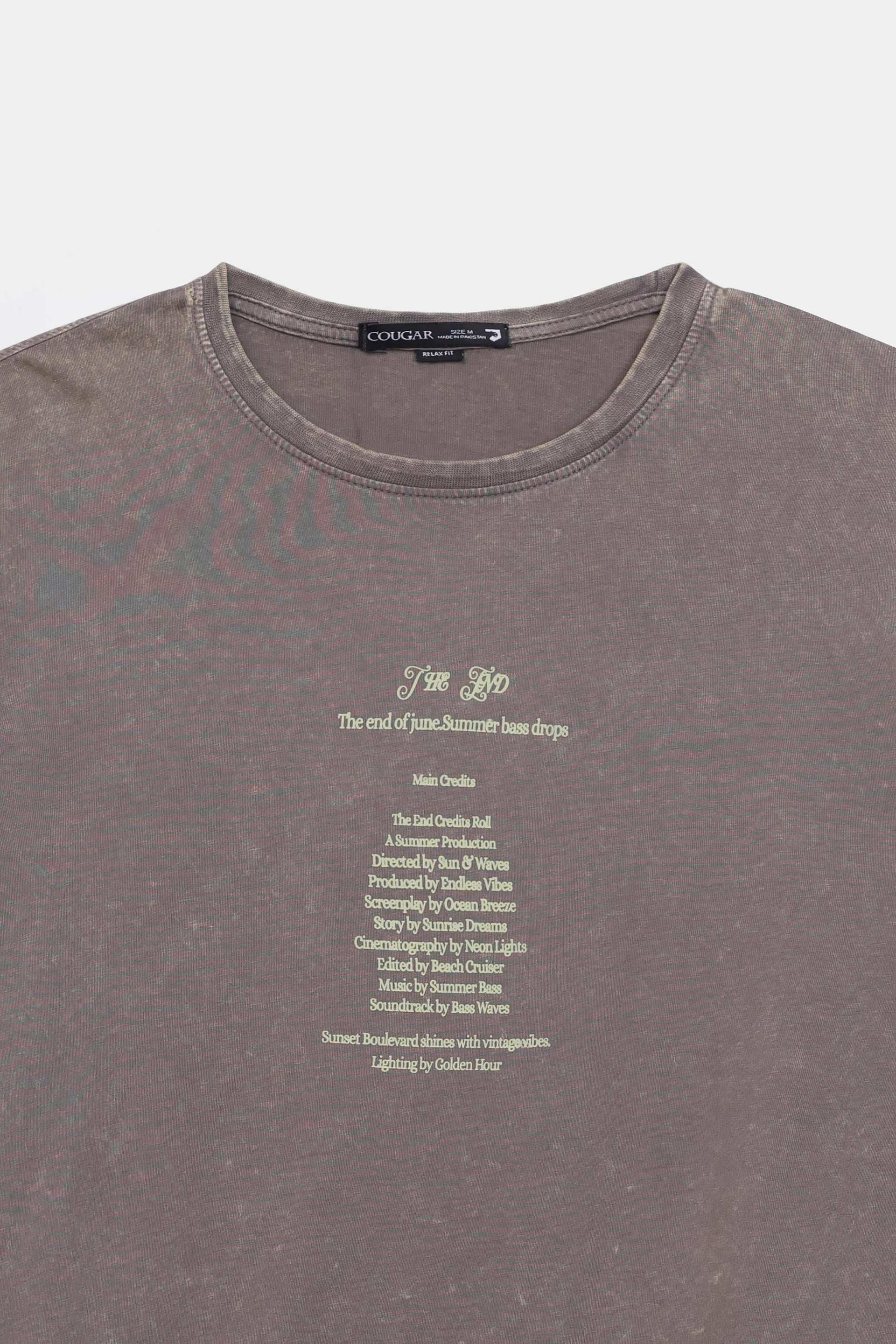 Relaxed Garment-Dyed T-Shirt - Cougar Clothing