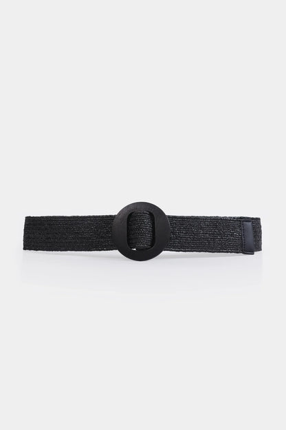 Elasticated Faux-Straw Belt - Cougar Clothing
