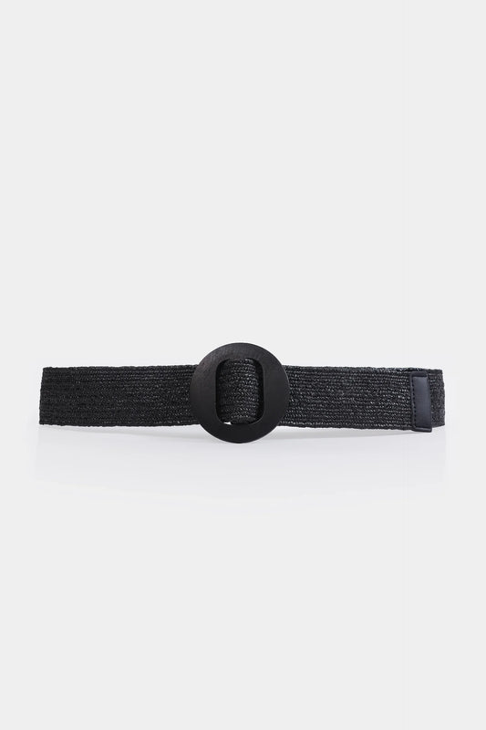 Elasticated Faux-Straw Belt - Cougar Clothing