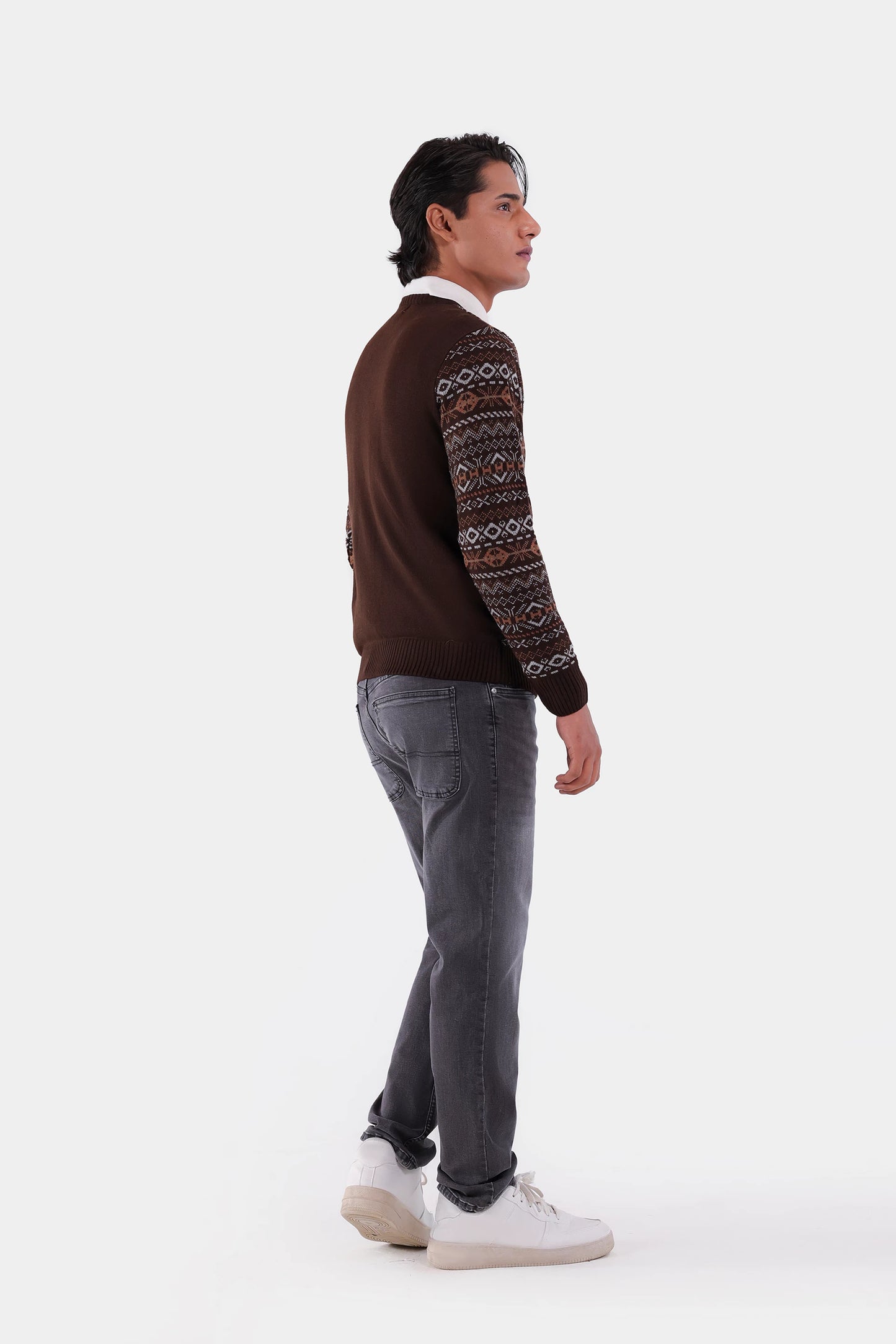 Jacquard Knit Sweater - Cougar Clothing