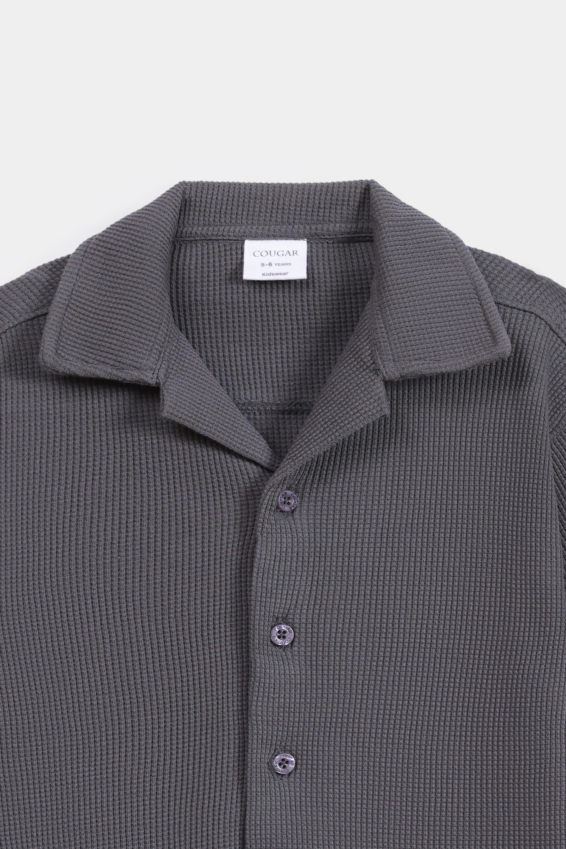 Waffled Resort Collar Shirt - Cougar Clothing