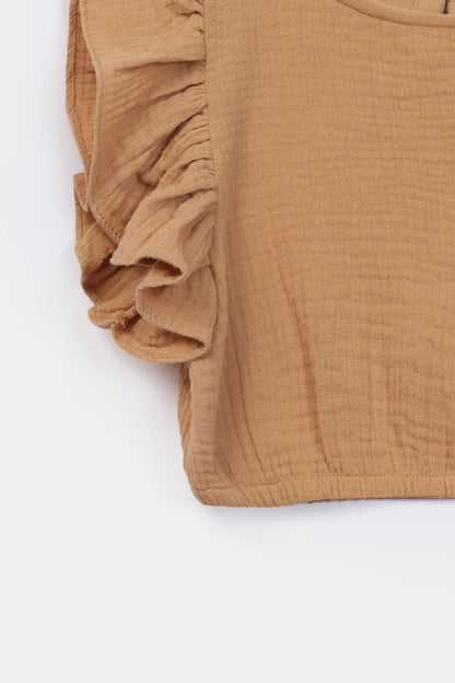 Double Muslin Frilled Blouse - Cougar Clothing