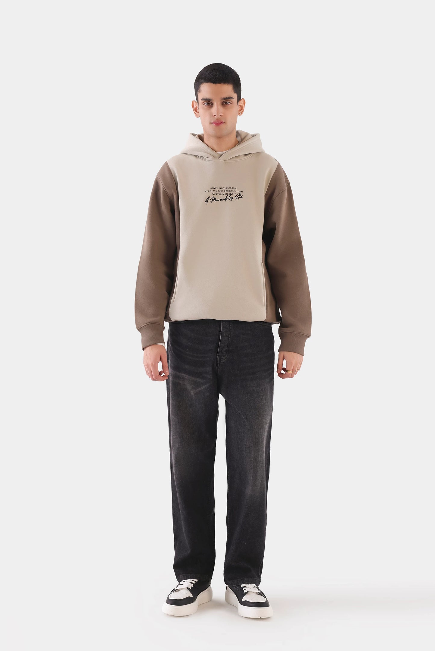 Color Block Fleece Hoodie - Cougar Clothing