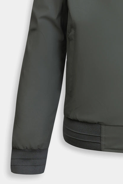 Ribbed Jacket With Detachable Hood - Cougar Clothing