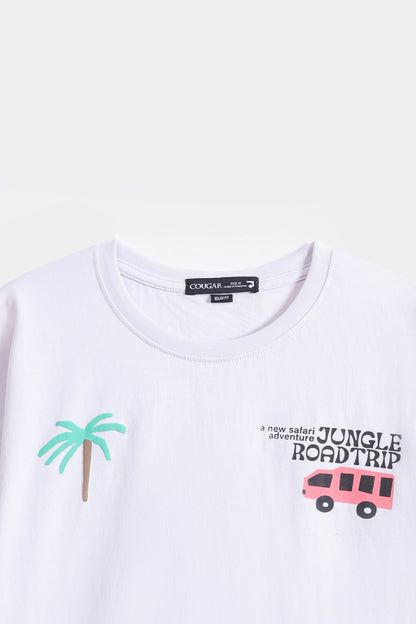 Relaxed Graphic T-Shirt - Cougar Clothing