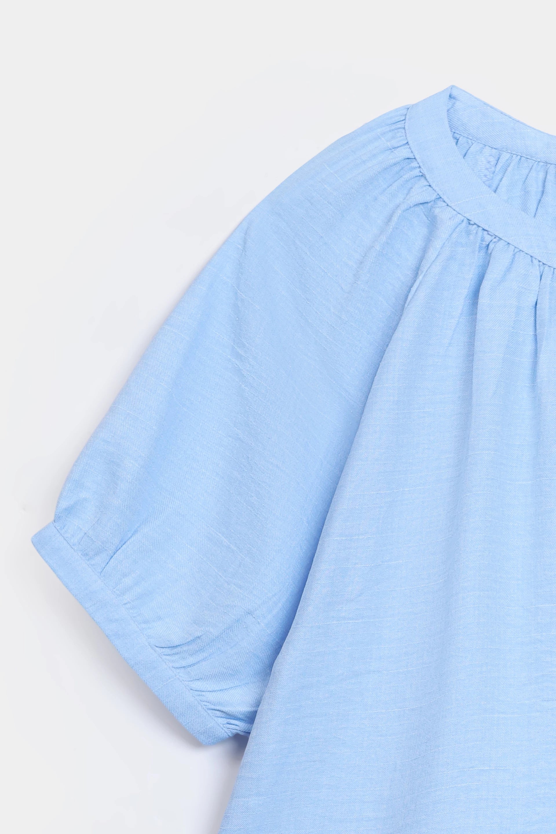 Top With Puff Sleeves - Cougar Clothing