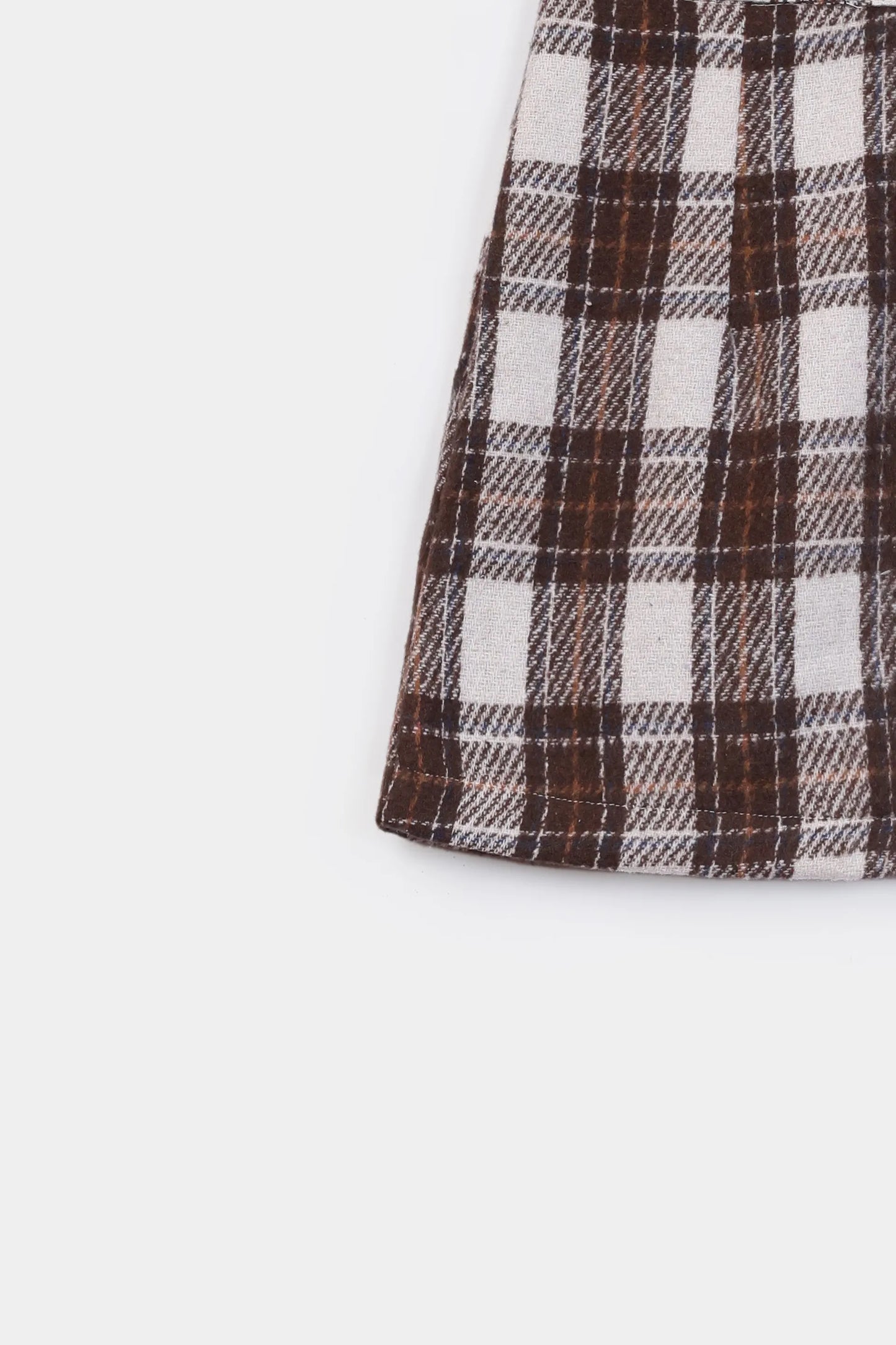 Woolen Check Skirt - Cougar Clothing