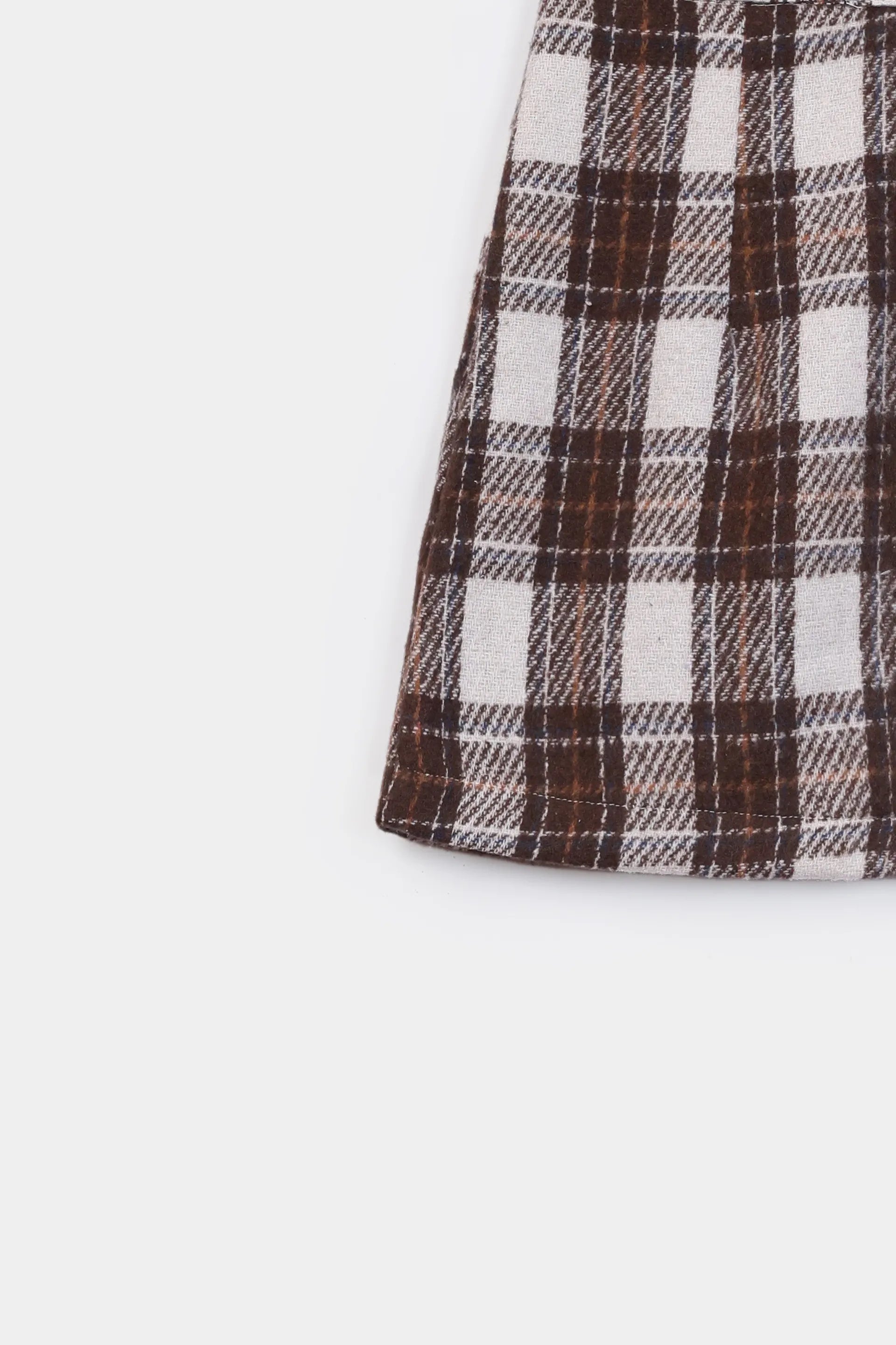 Woolen Check Skirt - Cougar Clothing