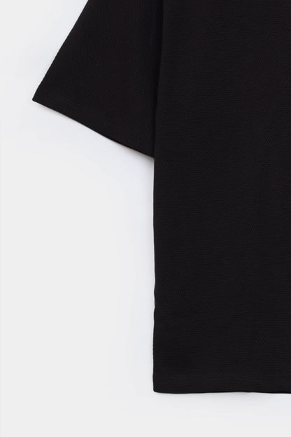 Popcorn Knit Boxy Shirt - Cougar Clothing