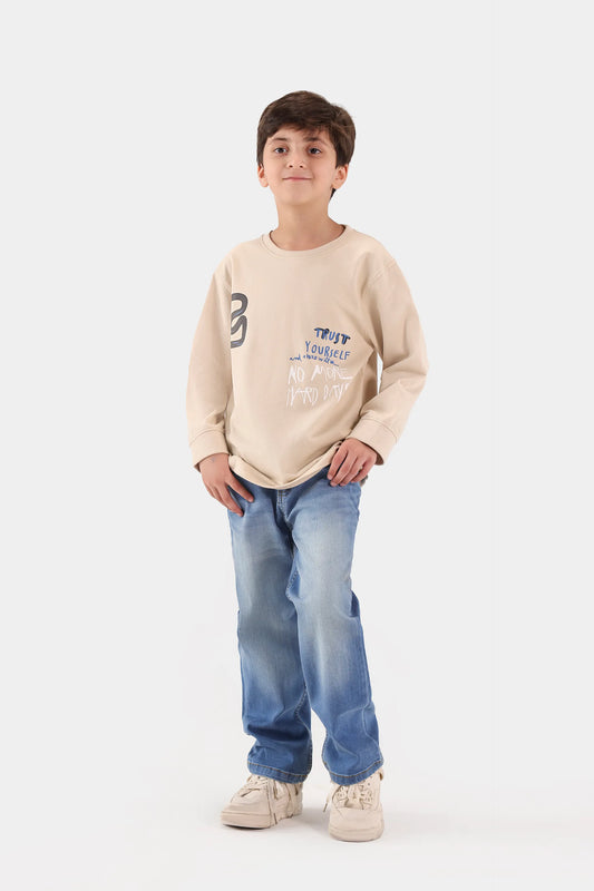 Slogan Print T-Shirt - Cougar Clothing